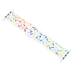 Rainbow Raindrops Silicone Watch Band, For Apple Watch 5 44mm, For Apple Watch 5 40mm, For Apple Watch 4 44mm, For Apple Watch 4 40mm