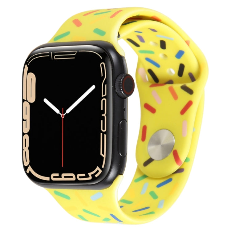 Rainbow Raindrops Silicone Watch Band, For Apple Watch 3 38mm, For Apple Watch 3 42mm, For Apple Watch 2 42mm, For Apple Watch 2 38mm