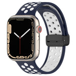 Magnetic Buckle Silicone Watch Band, For Apple Watch 4 44mm, For Apple Watch 4 40mm, For Apple Watch 3 38mm