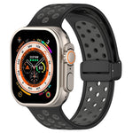 Magnetic Buckle Silicone Watch Band, For Apple Watch Ultra 49mm, For Apple Watch SE 2023 44mm, For Apple Watch SE 2023 40mm
