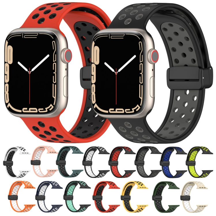 Magnetic Buckle Silicone Watch Band, For Apple Watch 3 42mm, For Apple Watch 2 42mm, For Apple Watch 2 38mm