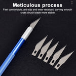 6 in 1 Aluminum Alloy DIY Carving Tool Handmade Pen Knife