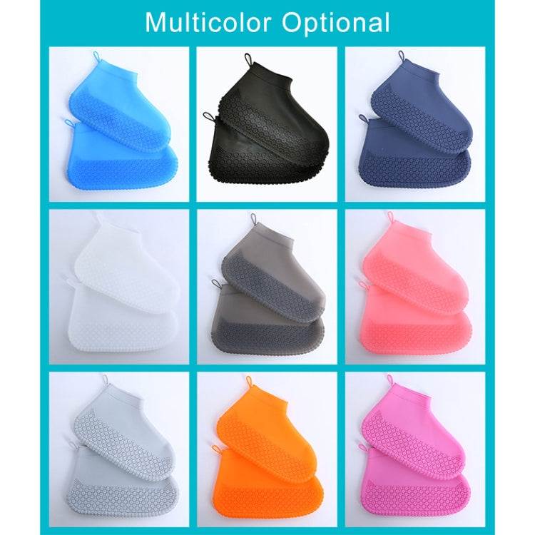 Silicone Non-slip Thickened Wear-resistant Waterproof Shoe Boots Cover, S, M, L