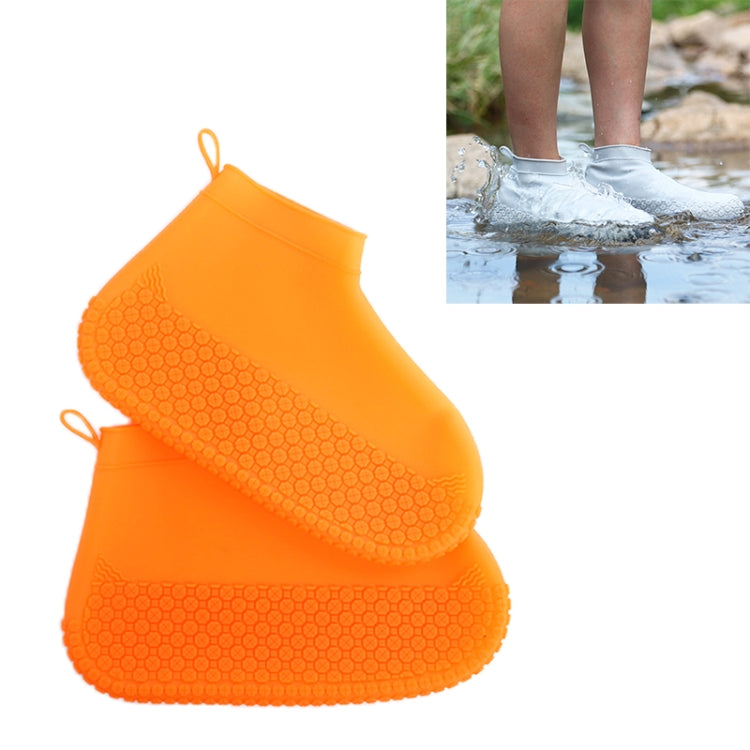 Silicone Non-slip Thickened Wear-resistant Waterproof Shoe Boots Cover, S, M, L