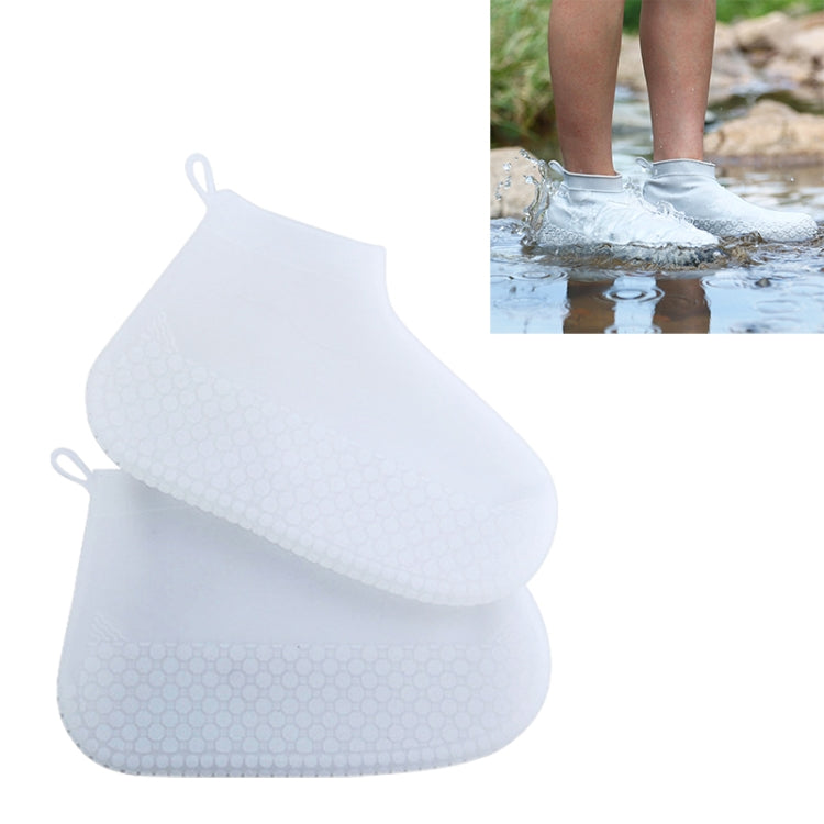 Silicone Non-slip Thickened Wear-resistant Waterproof Shoe Boots Cover, S, M, L