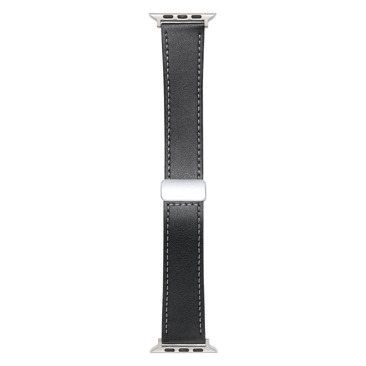 Magnetic Buckle Skin Feel Leather Watch Band, For Apple Watch Serie 8 41mm, For Apple Watch SE 40mm, For Apple Watch Serie 8 45mm, For Apple Watch SE 44mm, For Apple Watch Serie 7 41mm, For Apple Watch Serie 7 45mm
