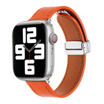 Magnetic Buckle Skin Feel Leather Watch Band, For Apple Watch SE 2023 44mm, For Apple Watch Ultra 49mm, For Apple Watch SE 2023 40mm, For Apple Watch SE 2022 40mm, For Apple Watch Serie 9 41mm, For Apple Watch SE 2022 44mm