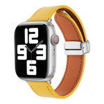 Magnetic Buckle Skin Feel Leather Watch Band, For Apple Watch 42mm, For Apple Watch 38mm, For Apple Watch Serie 3 38mm, For Apple Watch Serie 3 42mm, For Apple Watch Serie 2 42mm, For Apple Watch Serie 2 38mm