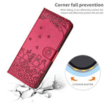 Cat Embossing Pattern Leather Phone Case with Lanyard, For iPhone 11 Pro, For iPhone XS Max, For iPhone X, For iPhone 7 Plus / 8 Plus