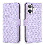 Diamond Lattice Wallet Flip Leather Phone Case, For iPhone 18 Pro/17 Pro, For iPhone 18 Pro Max/17 Pro Max, For iPhone 17e / 16e, For iPhone 17, For iPhone Air, For iPhone 16 Pro Max, For iPhone 16 Pro, For iPhone 16 Plus