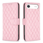 Diamond Lattice Wallet Flip Leather Phone Case, For iPhone 18 Pro/17 Pro, For iPhone 18 Pro Max/17 Pro Max, For iPhone 17e / 16e, For iPhone 17, For iPhone Air, For iPhone 16 Pro Max, For iPhone 16 Pro, For iPhone 16 Plus