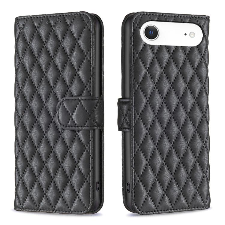 Diamond Lattice Wallet Flip Leather Phone Case, For iPhone 18 Pro/17 Pro, For iPhone 18 Pro Max/17 Pro Max, For iPhone 17e / 16e, For iPhone 17, For iPhone Air, For iPhone 16 Pro Max, For iPhone 16 Pro, For iPhone 16 Plus