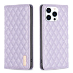 Diamond Lattice Magnetic Leather Flip Phone Case, For iPhone 18 Pro/17 Pro, For iPhone 18 Pro Max/17 Pro Max, For iPhone 17, For iPhone 17 Air, For iPhone 16 Pro Max, For iPhone 16 Pro, For iPhone 16 Plus, For iPhone 16
