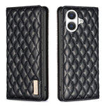 Diamond Lattice Magnetic Leather Flip Phone Case, For iPhone 18 Pro/17 Pro, For iPhone 18 Pro Max/17 Pro Max, For iPhone 17, For iPhone 17 Air, For iPhone 16 Pro Max, For iPhone 16 Pro, For iPhone 16 Plus, For iPhone 16