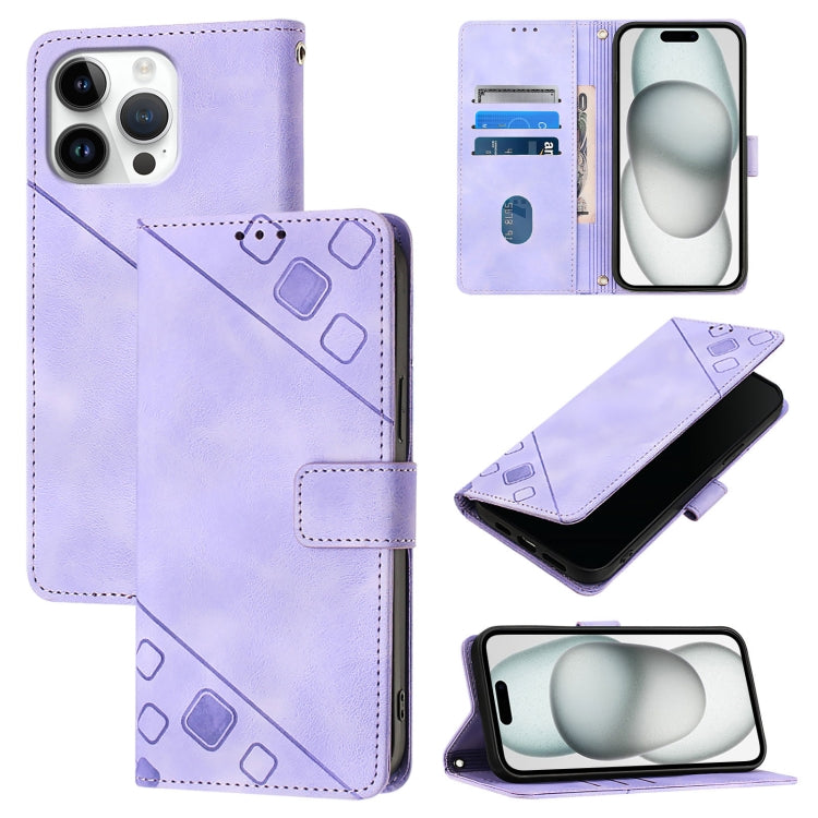 Skin-feel Embossed Leather Phone Case, For iPhone 17 Pro Max, For iPhone 17 Pro, For iPhone 17, For iPhone Air, For iPhone SE 2024, For iPhone 16 Pro Max, For iPhone 16 Pro, For iPhone 16 Plus