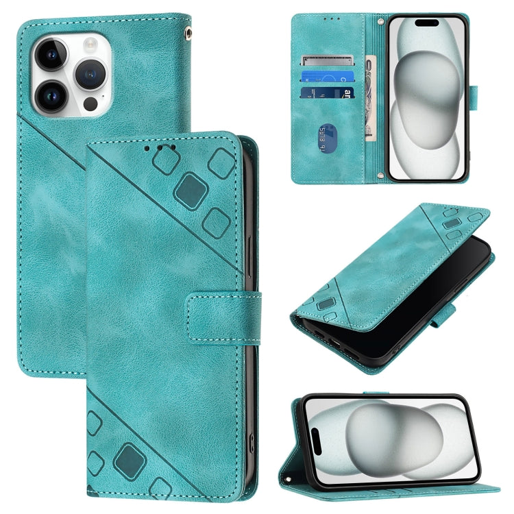 Skin-feel Embossed Leather Phone Case, For iPhone 17 Pro Max, For iPhone 17 Pro, For iPhone 17, For iPhone Air, For iPhone SE 2024, For iPhone 16 Pro Max, For iPhone 16 Pro, For iPhone 16 Plus