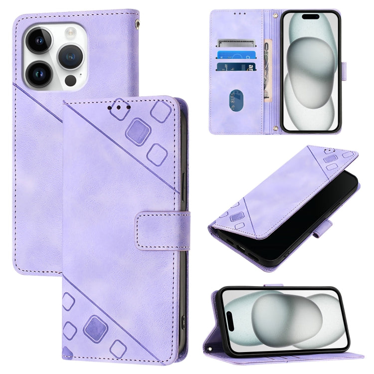 Skin-feel Embossed Leather Phone Case, For iPhone 17 Pro Max, For iPhone 17 Pro, For iPhone 17, For iPhone Air, For iPhone SE 2024, For iPhone 16 Pro Max, For iPhone 16 Pro, For iPhone 16 Plus