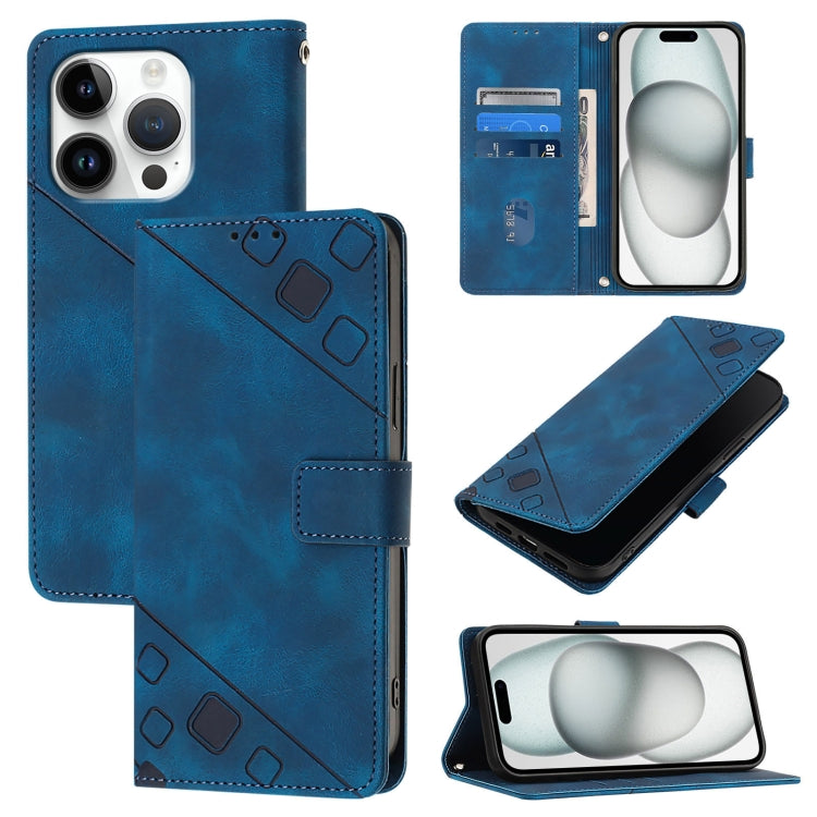 Skin-feel Embossed Leather Phone Case, For iPhone 17 Pro Max, For iPhone 17 Pro, For iPhone 17, For iPhone Air, For iPhone SE 2024, For iPhone 16 Pro Max, For iPhone 16 Pro, For iPhone 16 Plus