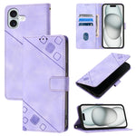 Skin-feel Embossed Leather Phone Case, For iPhone 17 Pro Max, For iPhone 17 Pro, For iPhone 17, For iPhone Air, For iPhone SE 2024, For iPhone 16 Pro Max, For iPhone 16 Pro, For iPhone 16 Plus