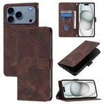 Skin-feel Embossed Leather Phone Case, For iPhone 17 Pro Max, For iPhone 17 Pro, For iPhone 17, For iPhone Air, For iPhone SE 2024, For iPhone 16 Pro Max, For iPhone 16 Pro, For iPhone 16 Plus
