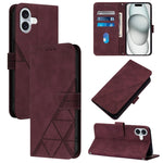 Crossbody 3D Embossed Flip Leather Phone Case, For iPhone 16e / 17e, For iPhone 17 Pro Max, For iPhone 17 Pro, For iPhone 17, For iPhone Air, For iPhone 16 Pro Max, For iPhone 16 Pro, For iPhone 16 Plus