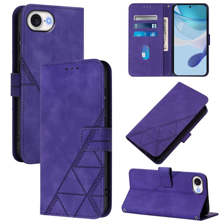 Crossbody 3D Embossed Flip Leather Phone Case, For iPhone 16e / 17e, For iPhone 17 Pro Max, For iPhone 17 Pro, For iPhone 17, For iPhone Air, For iPhone 16 Pro Max, For iPhone 16 Pro, For iPhone 16 Plus