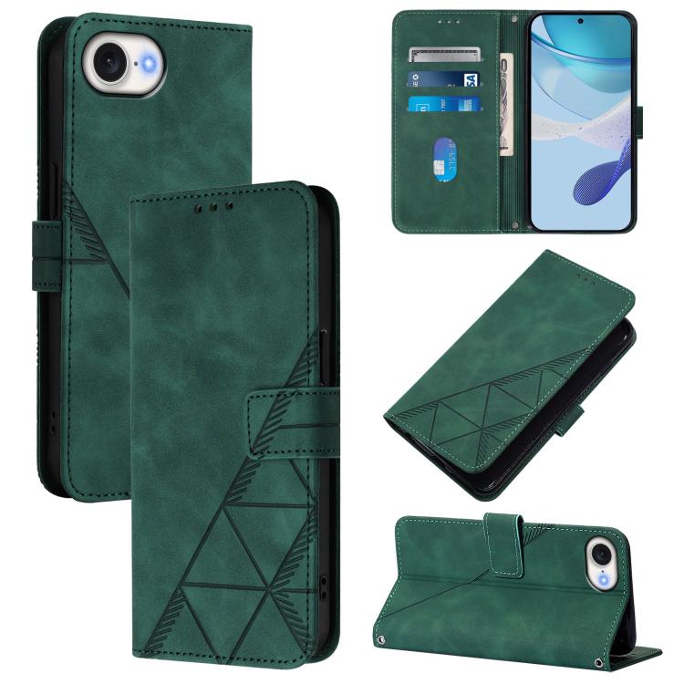Crossbody 3D Embossed Flip Leather Phone Case, For iPhone 16e / 17e, For iPhone 17 Pro Max, For iPhone 17 Pro, For iPhone 17, For iPhone Air, For iPhone 16 Pro Max, For iPhone 16 Pro, For iPhone 16 Plus