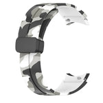 Magnetic Clasp Camouflage Silicone Watch Band, For Samsung Galaxy Watch5 / 5 Pro / Watch 4 / 4 Classic