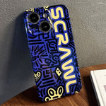 Painted Pattern Precise Hole PC Phone Case, For iPhone 14