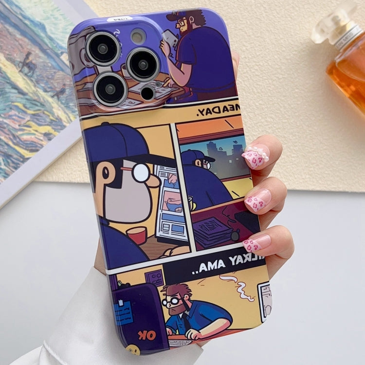 Painted Pattern Precise Hole PC Phone Case, For iPhone 13 Pro Max