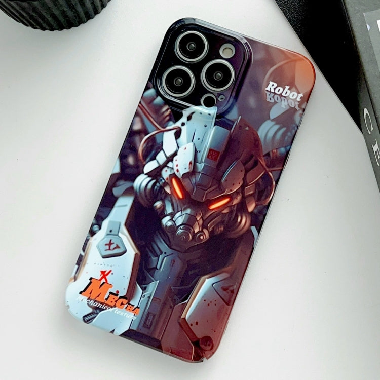 Painted Pattern Precise Hole PC Phone Case, For iPhone 15 Pro Max
