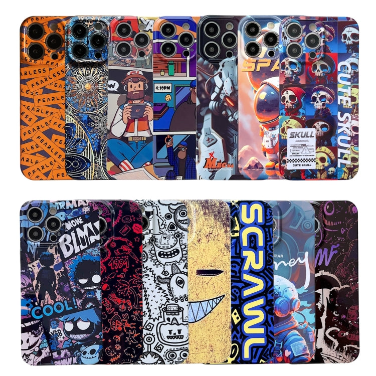 Painted Pattern Precise Hole PC Phone Case, For iPhone XS Max