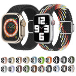 Nylon Loop Magnetic Buckle Watch Band, For Apple Watch 7 41mm, For Apple Watch Series 7 45mm