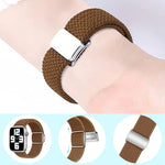 Nylon Loop Magnetic Buckle Watch Band, For Apple Watch Series 9 41mm, For Apple Watch Ultra 49mm