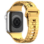 Square Buckle Armor Style Silicone Watch Band, For Apple Watch SE 44mm, For Apple Watch 6 40mm, For Apple Watch 6 44mm