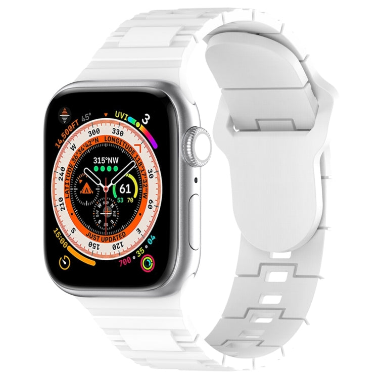 Square Buckle Armor Style Silicone Watch Band, For Apple Watch 4 40mm, For Apple Watch SE 2023 40mm, For Apple Watch 3 38mm