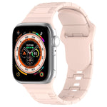 Square Buckle Armor Style Silicone Watch Band, For Apple Watch 4 40mm, For Apple Watch SE 2023 40mm, For Apple Watch 3 38mm
