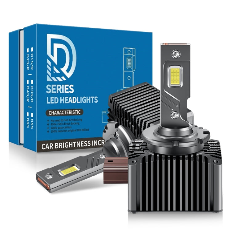 P15 1 Pair D1S / D1R DC10-32V / 35W / 6000K / 4000LM IP68 Waterproof Car LED Headlight, D1S / D1R