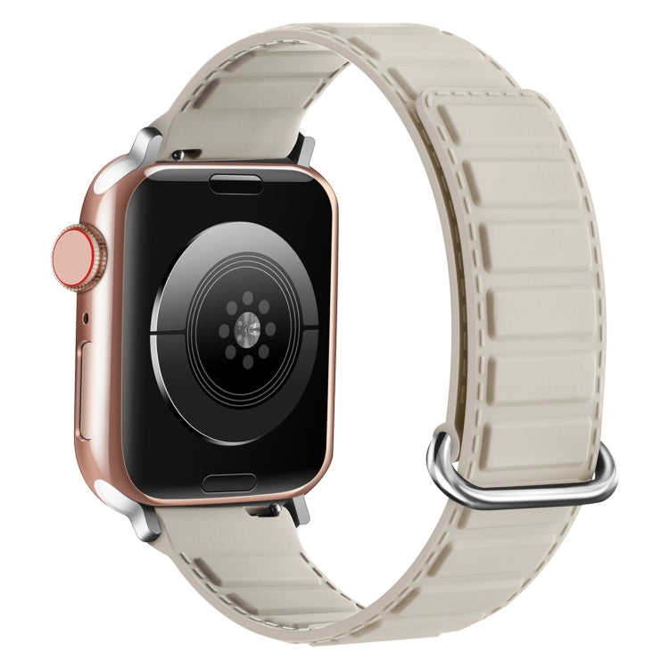 Reverse Buckle Magnetic Silicone Watch Band, For Apple Watch Series 8 45mm, For Apple Watch SE 2022 40mm, For Apple Watch SE 2022 44mm