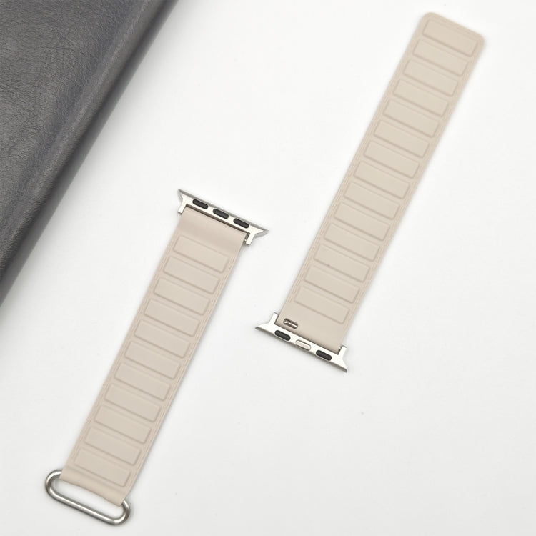 Reverse Buckle Magnetic Silicone Watch Band, For Apple Watch Series 8 45mm, For Apple Watch SE 2022 40mm, For Apple Watch SE 2022 44mm