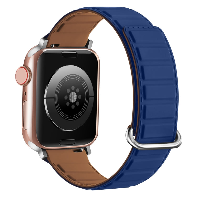 Reverse Buckle Magnetic Silicone Watch Band, For Apple Watch Series 8 45mm, For Apple Watch SE 2022 40mm, For Apple Watch SE 2022 44mm