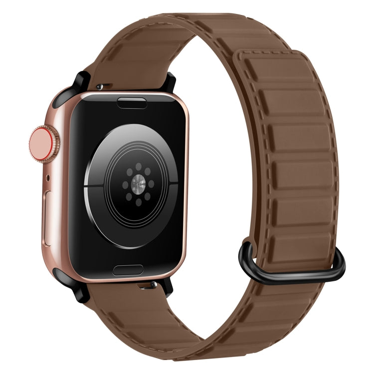 Reverse Buckle Magnetic Silicone Watch Band, For Apple Watch Series 8 45mm, For Apple Watch SE 2022 40mm, For Apple Watch SE 2022 44mm
