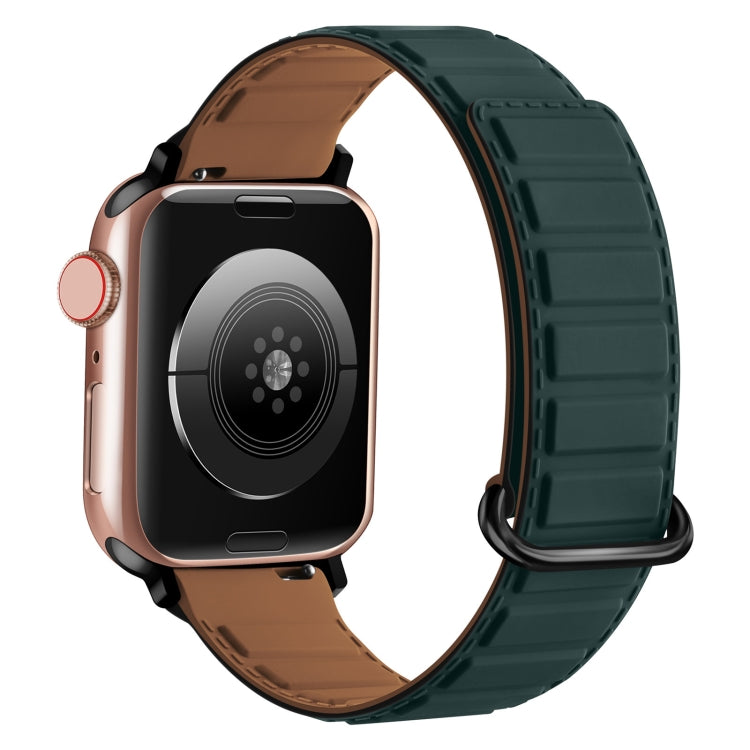 Reverse Buckle Magnetic Silicone Watch Band, For Apple Watch Series 8 45mm, For Apple Watch SE 2022 40mm, For Apple Watch SE 2022 44mm