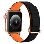 Reverse Buckle Magnetic Silicone Watch Band, For Apple Watch Series 8 45mm, For Apple Watch SE 2022 40mm, For Apple Watch SE 2022 44mm