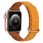 Reverse Buckle Magnetic Silicone Watch Band, For Apple Watch Series 8 45mm, For Apple Watch SE 2022 40mm, For Apple Watch SE 2022 44mm