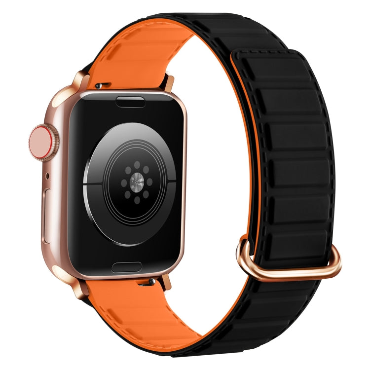 Reverse Buckle Magnetic Silicone Watch Band, For Apple Watch Series 8 45mm, For Apple Watch SE 2022 40mm, For Apple Watch SE 2022 44mm