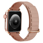 Reverse Buckle Magnetic Silicone Watch Band, For Apple Watch Series 8 45mm, For Apple Watch SE 2022 40mm, For Apple Watch SE 2022 44mm