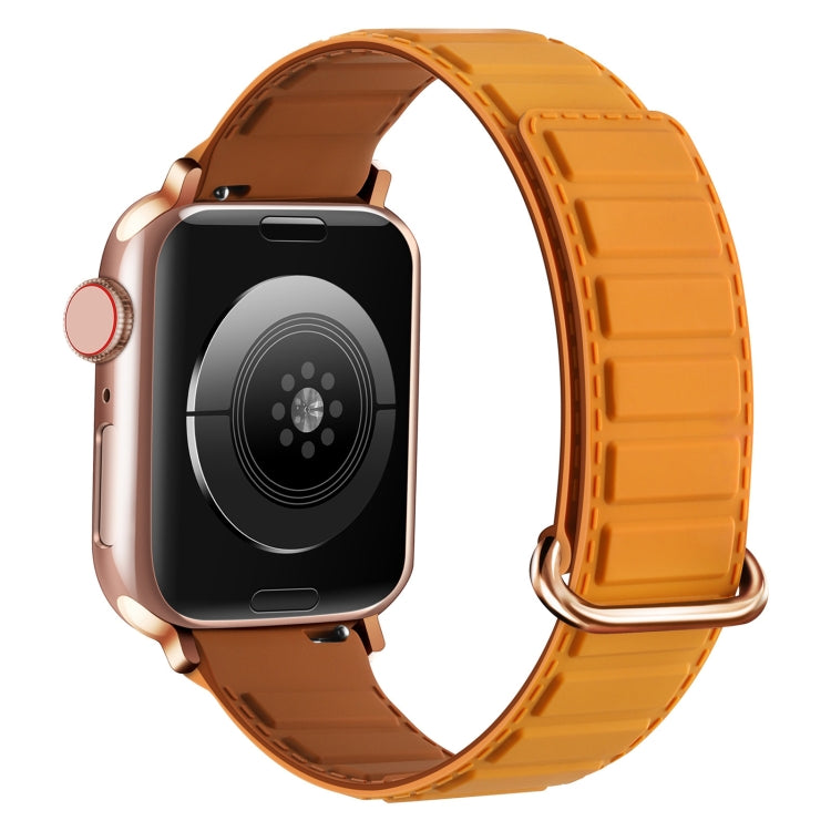 Reverse Buckle Magnetic Silicone Watch Band, For Apple Watch Series 8 45mm, For Apple Watch SE 2022 40mm, For Apple Watch SE 2022 44mm