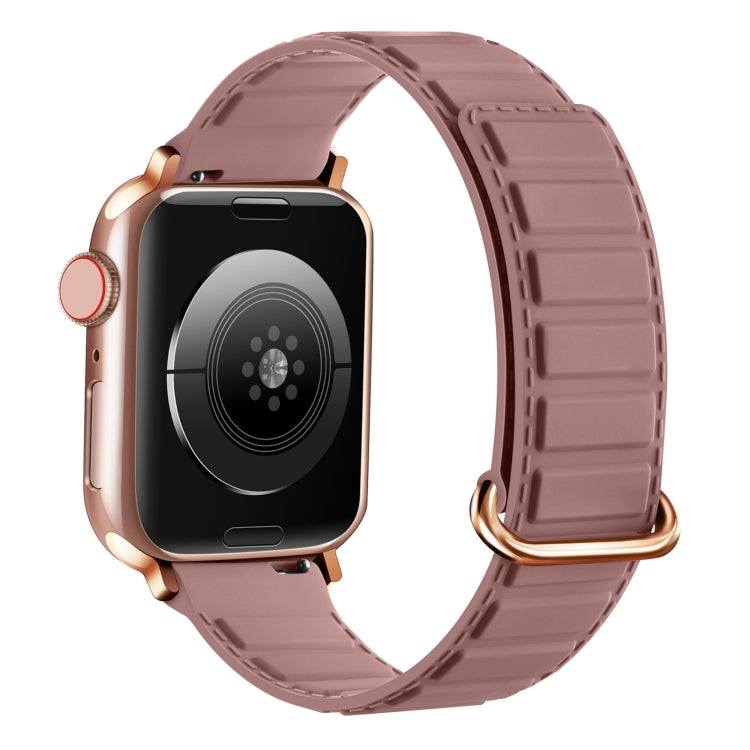 Reverse Buckle Magnetic Silicone Watch Band, For Apple Watch Series 8 45mm, For Apple Watch SE 2022 40mm, For Apple Watch SE 2022 44mm