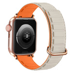 Reverse Buckle Magnetic Silicone Watch Band, For Apple Watch Series 8 45mm, For Apple Watch SE 2022 40mm, For Apple Watch SE 2022 44mm